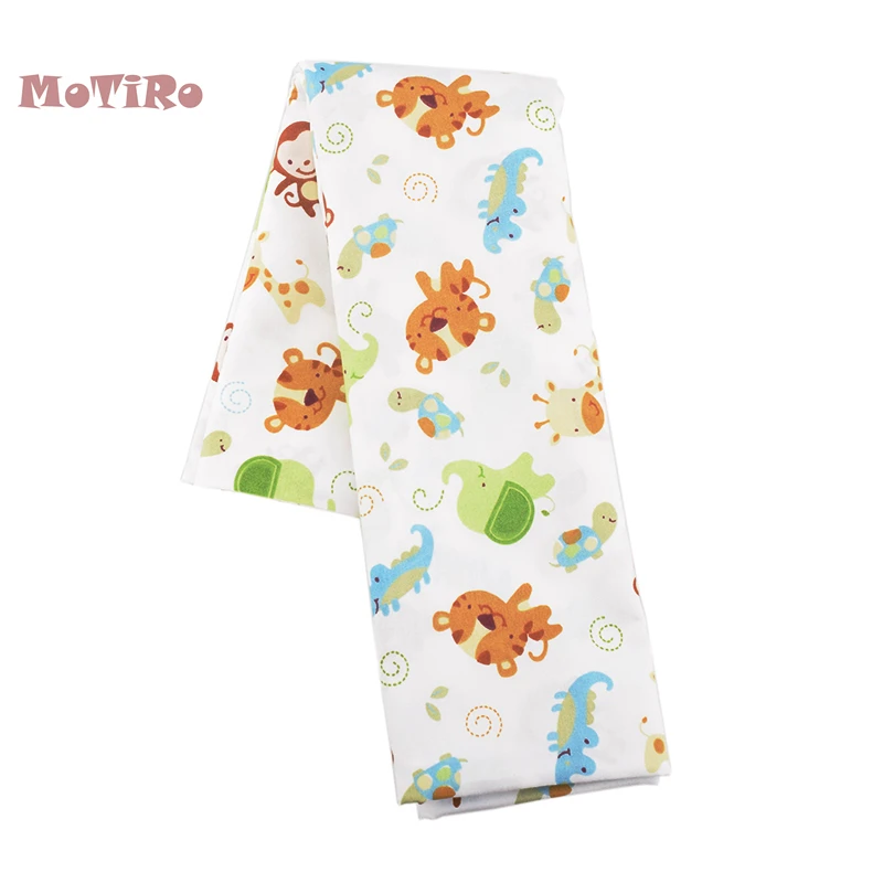 MoTiRo материал с рисунком животных наполовину напечатанная саржевая хлопковая