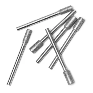 5 шт. Алмазная точилка для бензопилы, камень для заусенцев, круглая пилка, подходит для 1453 ремесленных алмазных шлифовальных стержней, вращающийся инструмент 532 дюйма