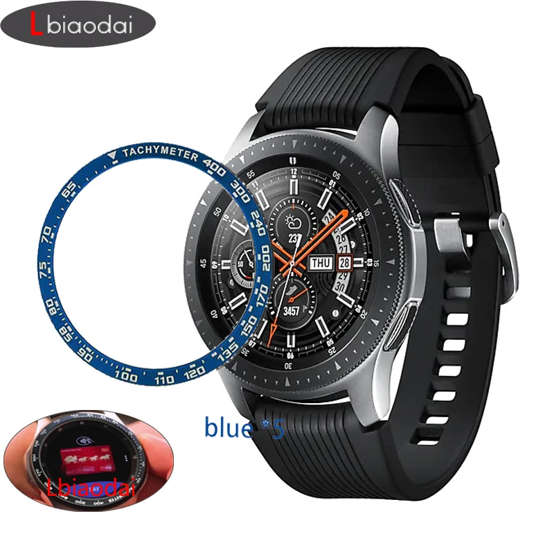 Galaxy Watch 46 мм Рамка для samsung gear S3 Frontier 42 мм металлический ободок кольцо клейкая крышка против царапин Смарт-часы металлическая крышка