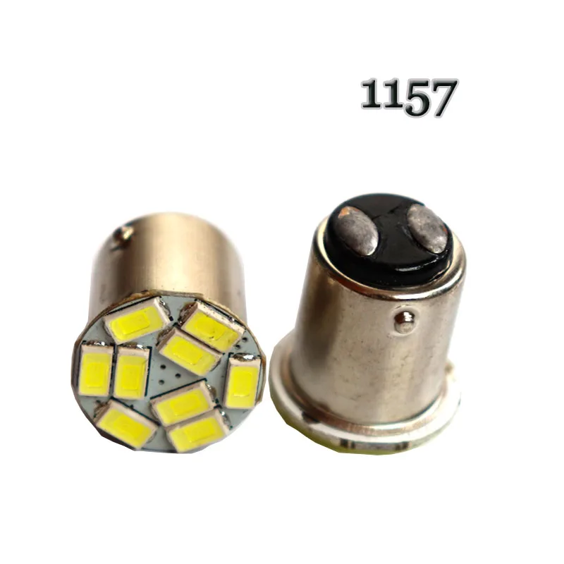 100 шт. 1157 Освещение и стробоскопическая вспышка P21/5 Вт BAY15D 9 SMD 5630 5730 Автомобильный