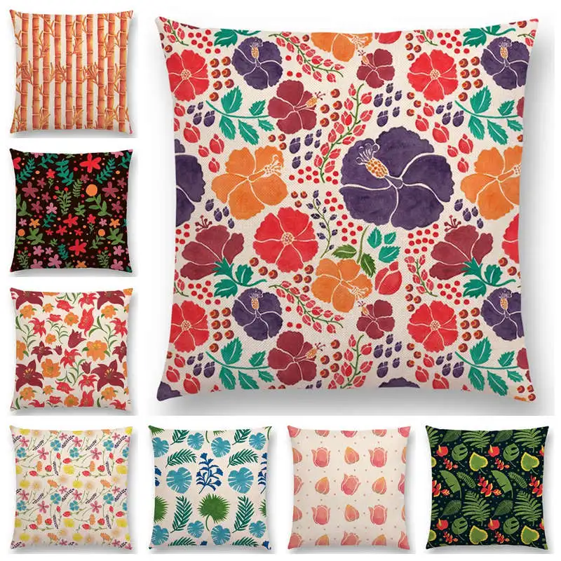 Горячая Распродажа милые маленькие цветы тропические листья Милая Весенняя