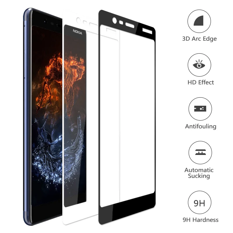 Для Nokia 5 2018 Защитная пленка для экрана из закаленного стекла 1 Взрывозащищенная