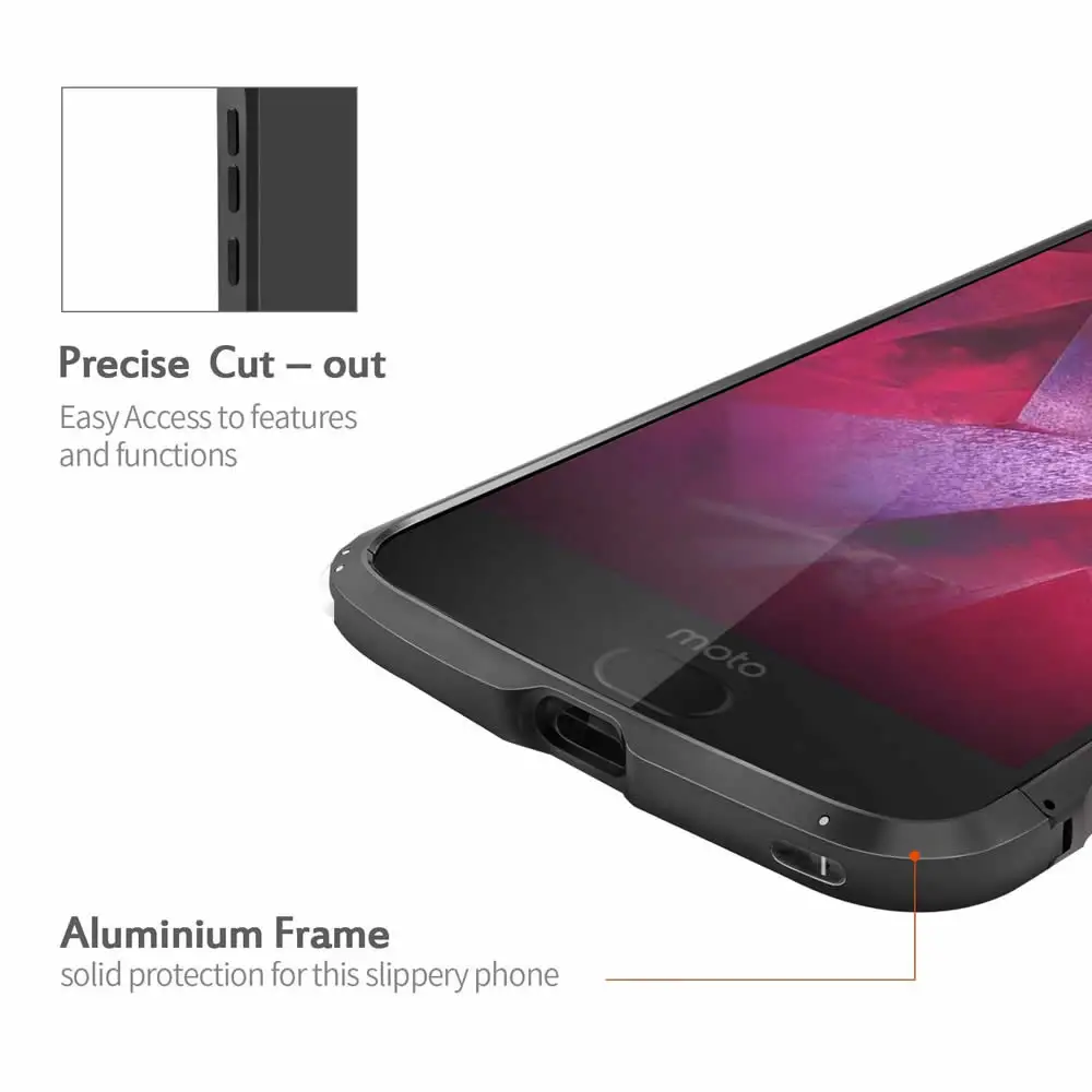 Чехол бампер Moto Z4 / Z3 /Z3 Play /z2 play force совместимый с модами motorola Роскошный