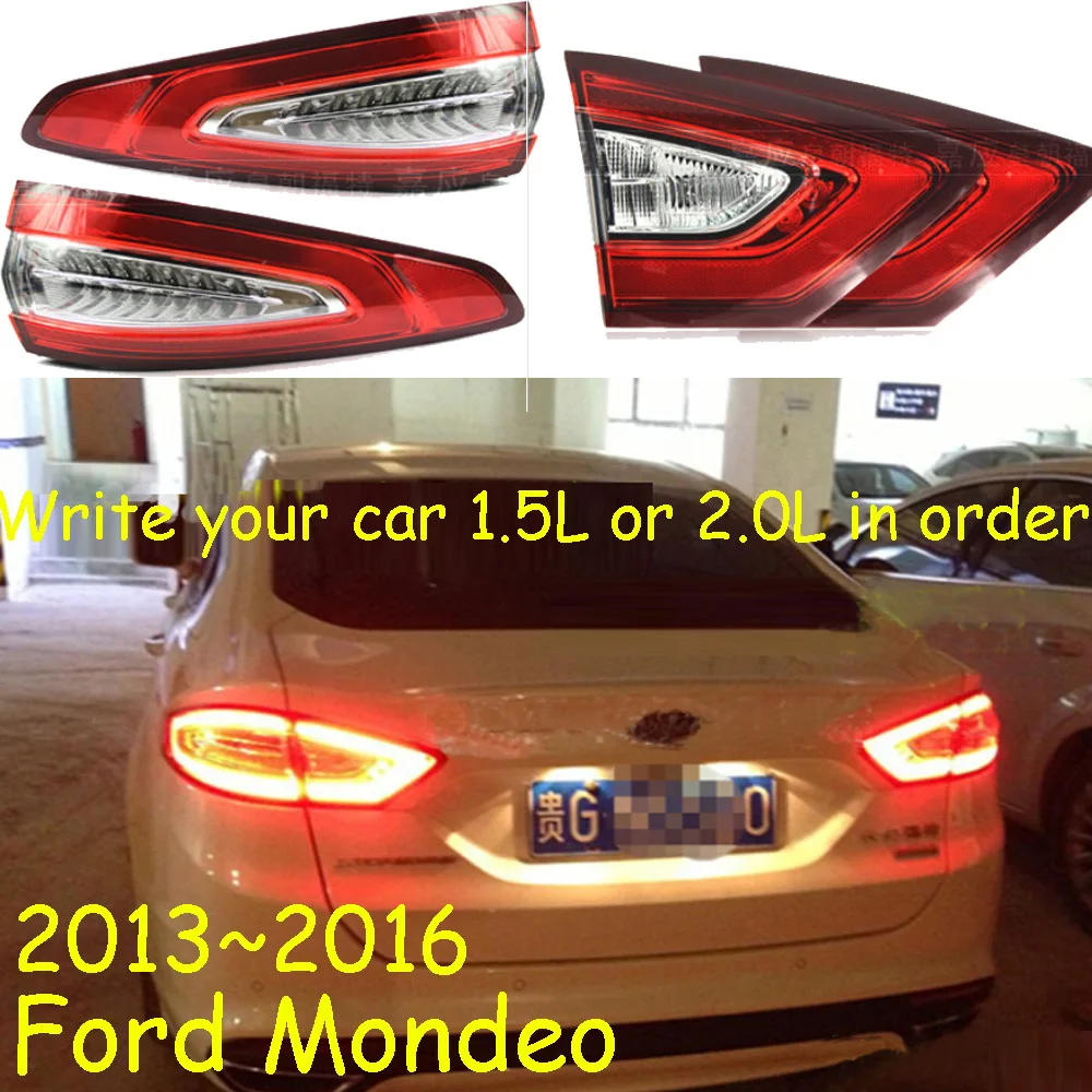 

Автомобильный бампер для Mondeo задний светильник fusion, седан, 2013 ~ 2016y светодиодный для Mondeo задний светильник аксессуары для автомобиля Monde противотуманный светильник