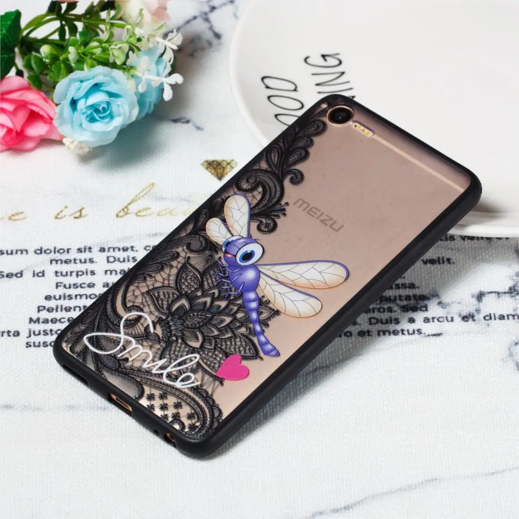 Тиснением пластичный чехол из термополиуретана силикона для Meizu M2E/M2 E M741A M741Y M741