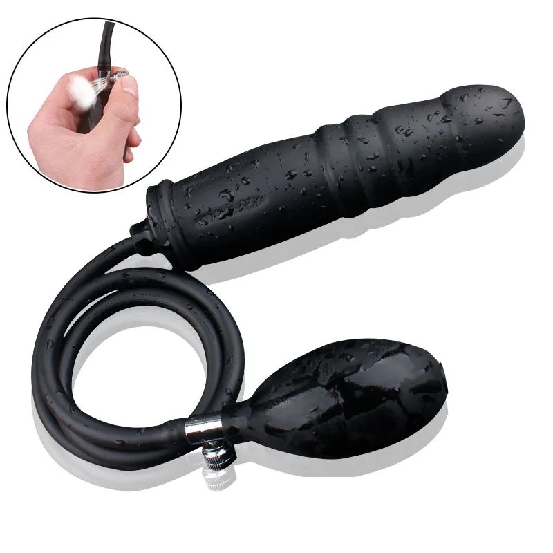 Dildo Pump Inflatable Anal Butt Plug Men Gay Prostate Massager Sex Toys Women Vaginal Anus Dilator Expansion Huge Penis | Красота и