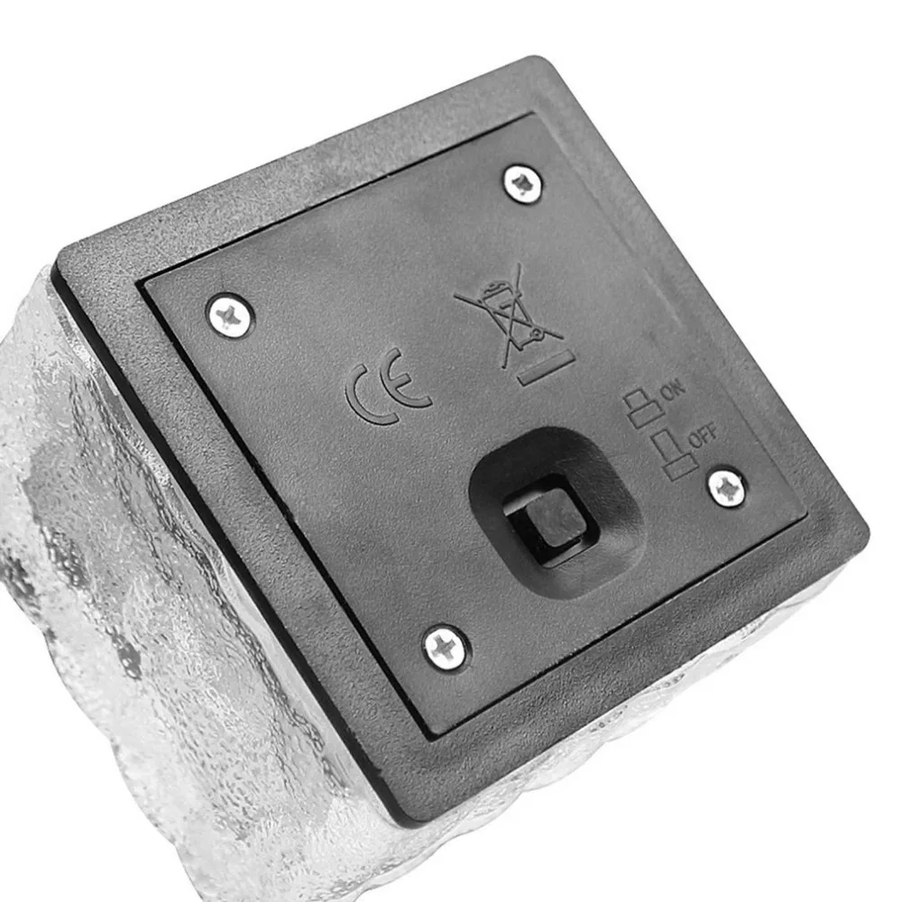 Водонепроницаемый светодиодный Каменный светильник на солнечной батарее