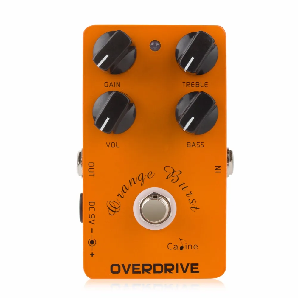 Высокое качество Caline CP-18 OD Orange Burst гитары Эффект педали педаль эффекта овердрайв