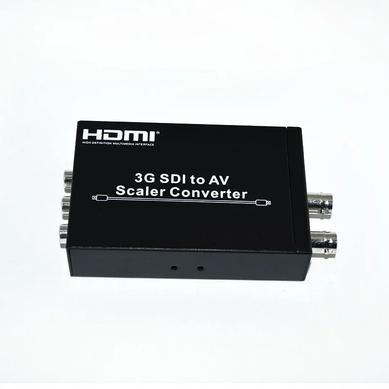 Новый 3G SDI в AV преобразователь скалера 3G/HD/SD R/L RCA адаптер с вилкой ЕС/США