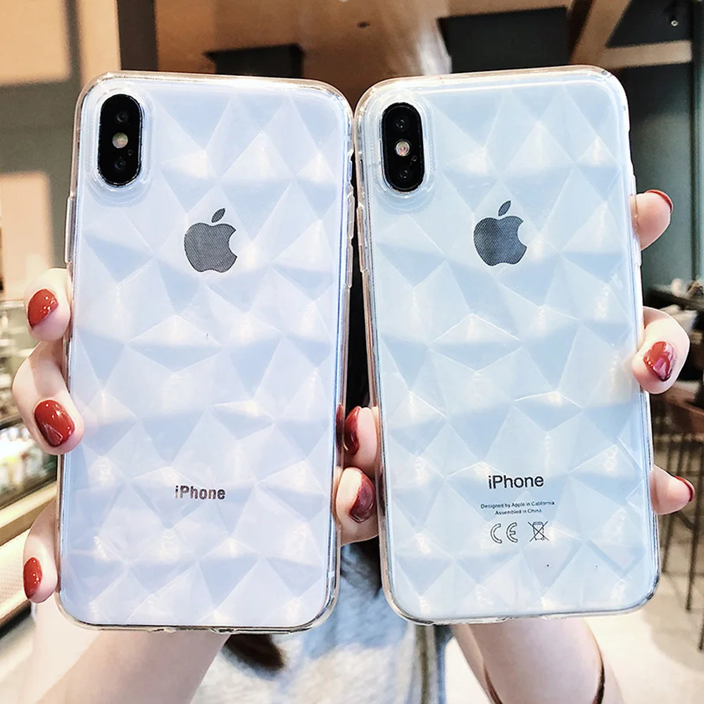 Heyytle 3D Прозрачные со стразами чехол для телефона iPhone 8 7 6 6s Plus X XS max XR прозрачные