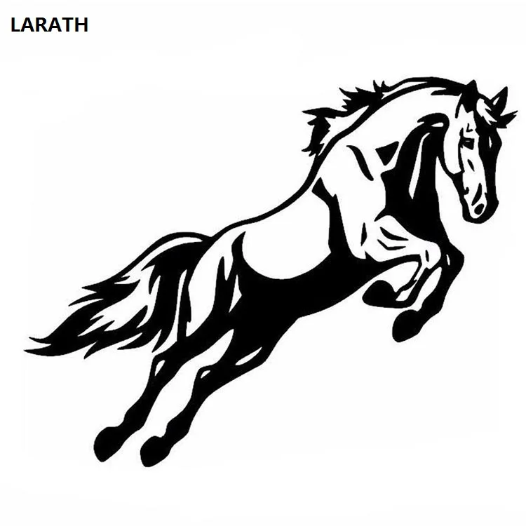 LARATH One Piece Car Motorcycle Sticker Cartoon Animal Shape HORSE Personalized Reflective Scratch Car-styling | Автомобили и