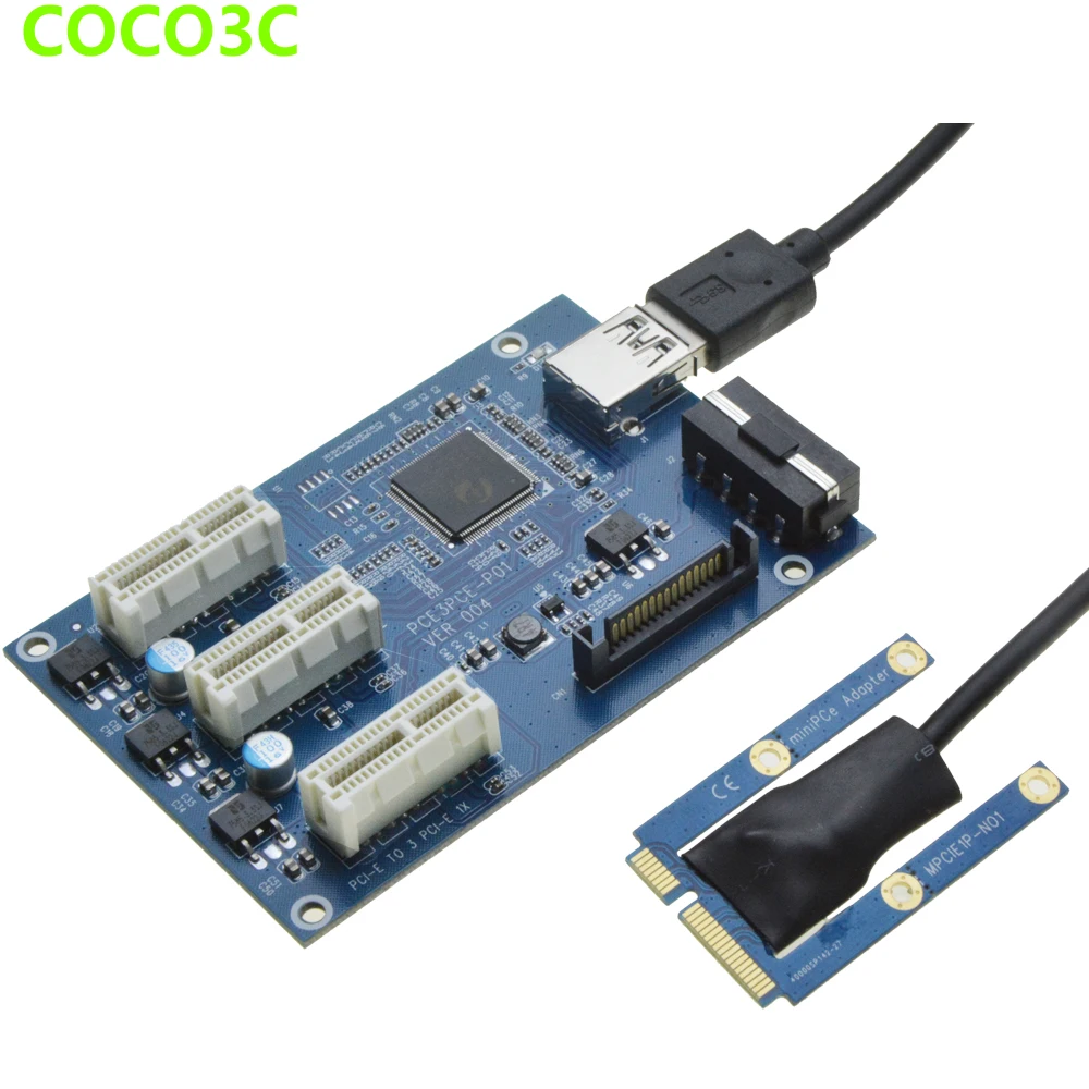 Mini PCIe 1 3 PCI express 1X слоты переходная карта расширительный адаптер ATX Laptop to e Port