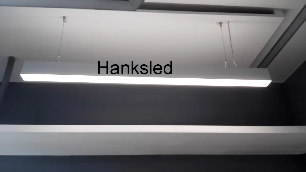 Подвесной светильник большой профиль 1 м встроенный в линию для склада/магазина