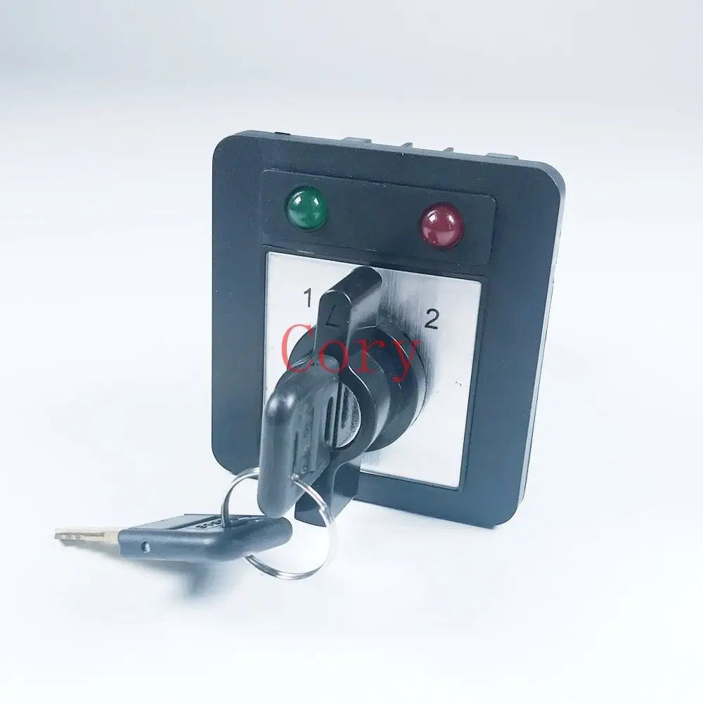 

1PCS Changeover Switch 20A 380-440V/220-240V 3 Positions Key lock LED indicator
