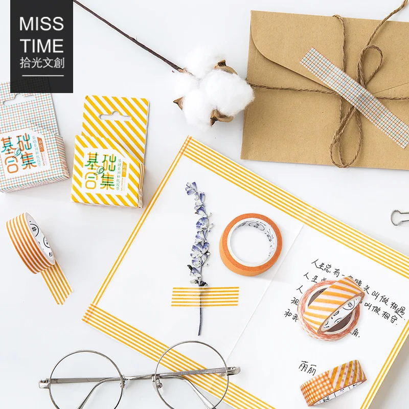 10 шт. украшения DIY желтый Васи Клейкие ленты S офис клейкая студент поставляет