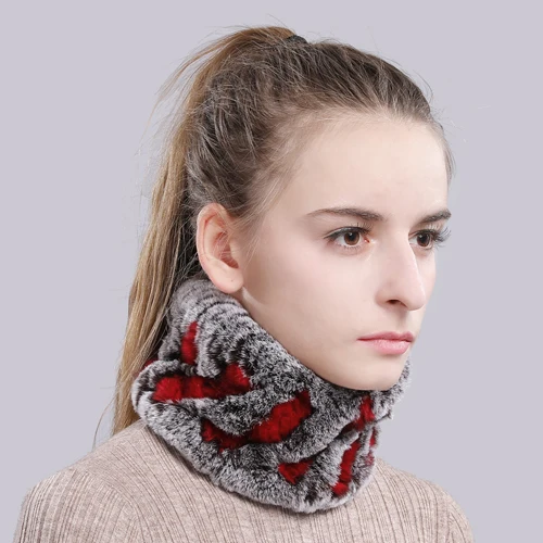 color 16 Прекрасный женский Настоящий мех кролика шарф ручной работы хороший эластичный Настоящий мех кролика оголовье Зимний Теплый Женский настоящий брелок с мехом шарфы - Цвет: color 16