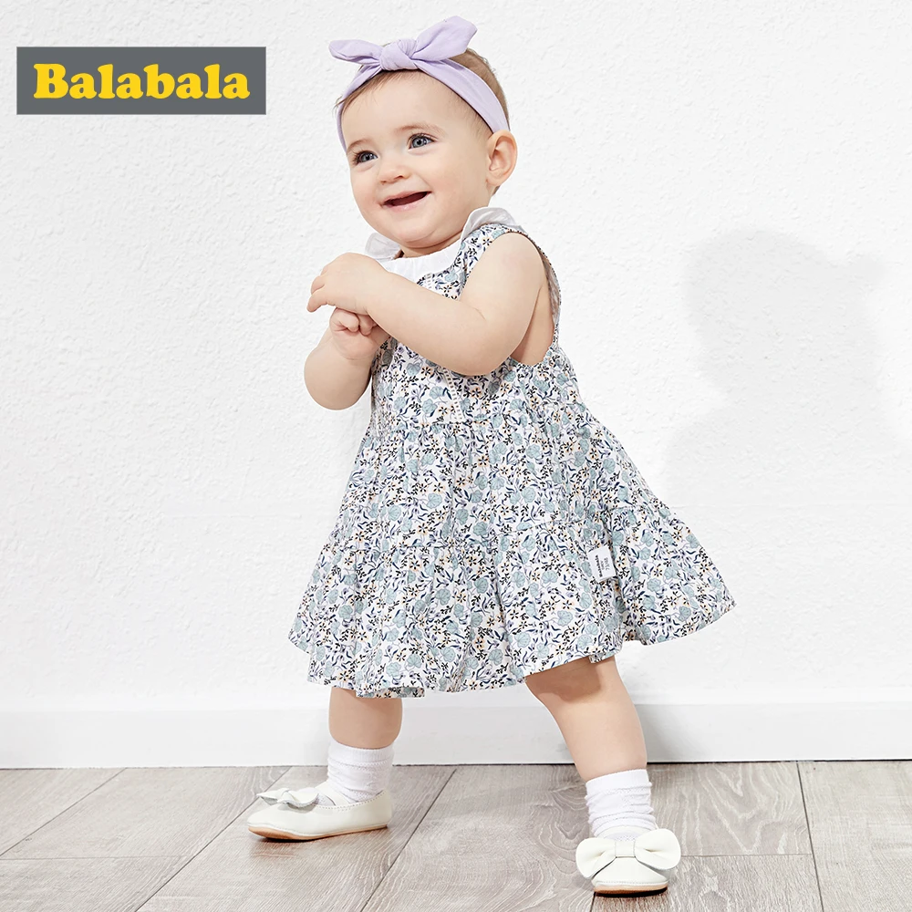 BalabalaGirls/платье для маленьких принцесс Винтажное хлопковое милое летнее платье в