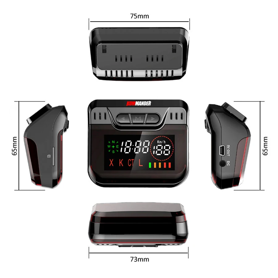 Kommander r600 2 в 1 с gps автомобиль анти радар полиции скорость авто x ct k la