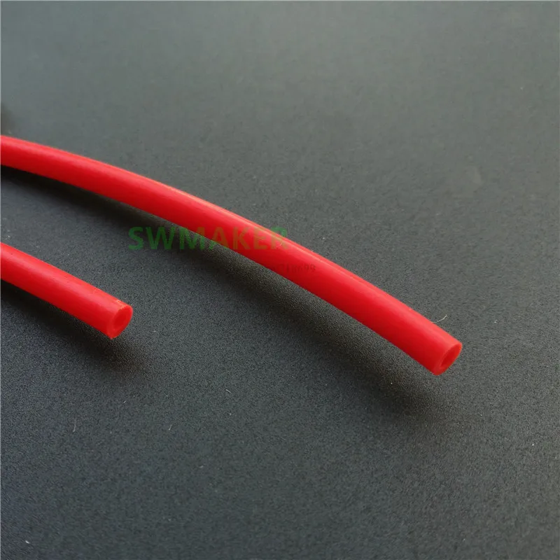 Красно-черная трубка из ПТФЭ запчасти для 3D-принтера RepRap Rostock J-head Hotend Bowden