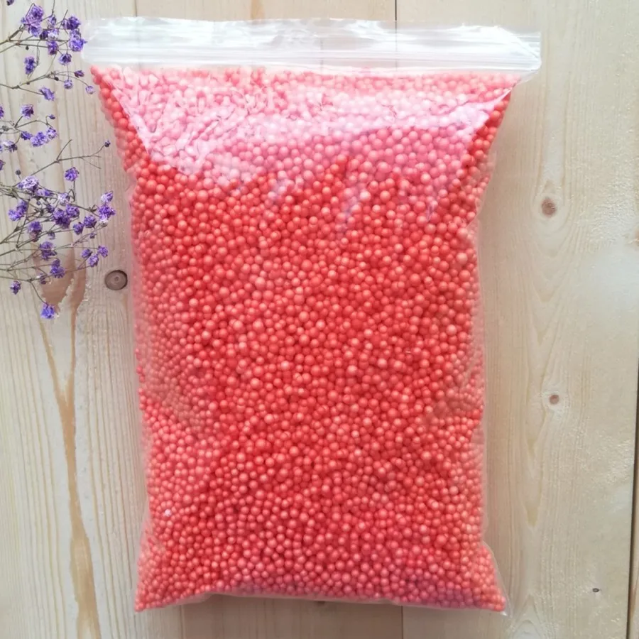 2-3.5mm Orange 40 г 400000 шт 2-3,5 мм 4-6 мм мини цветные шарики из пенополистирола Наполнитель из пенополистирола шарики для рукоделия домашнего свадебного украшения - Цвет: 2-3.5mm Orange