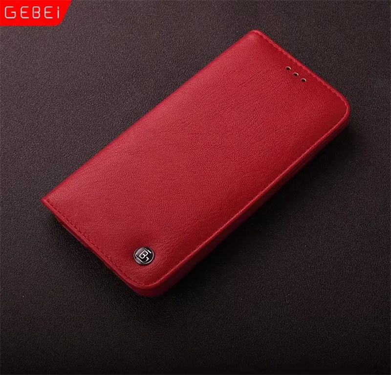 Бренд GEBEI кожаный флип уникальный магнит дизайн чехол подставка для iPhone XS Max XR X 11 Pro Max кошелек чехол s задняя крышка - Цвет: Red
