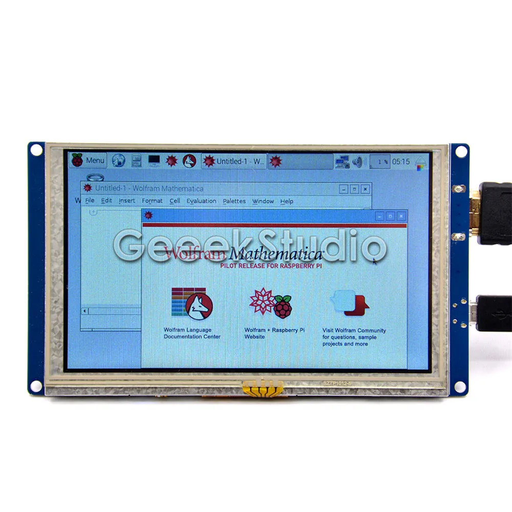 5 дюймовый сенсорный ЖК экран HDMI 800*480 TFT для Raspberry Pi 4B / 3B + 2 Model B/PC без драйвера Plug and