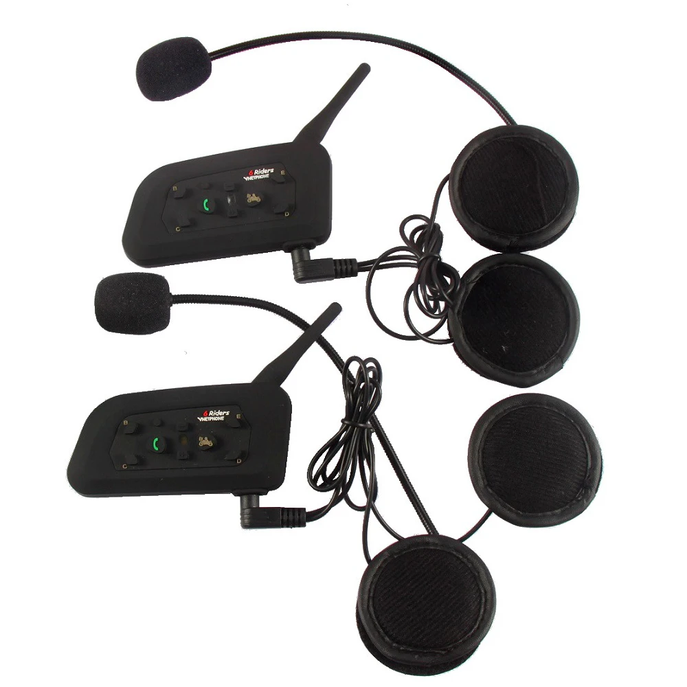 6 шт. Bluetooth гарнитура для мотоциклетного шлема|intercom motocycle|helmet intercom v6intercom v6 |