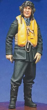 1/35 наборы смолы Второй мировой войны Американский Пилот Серии 3 вида стилей не собранные нецветные - Цвет: a