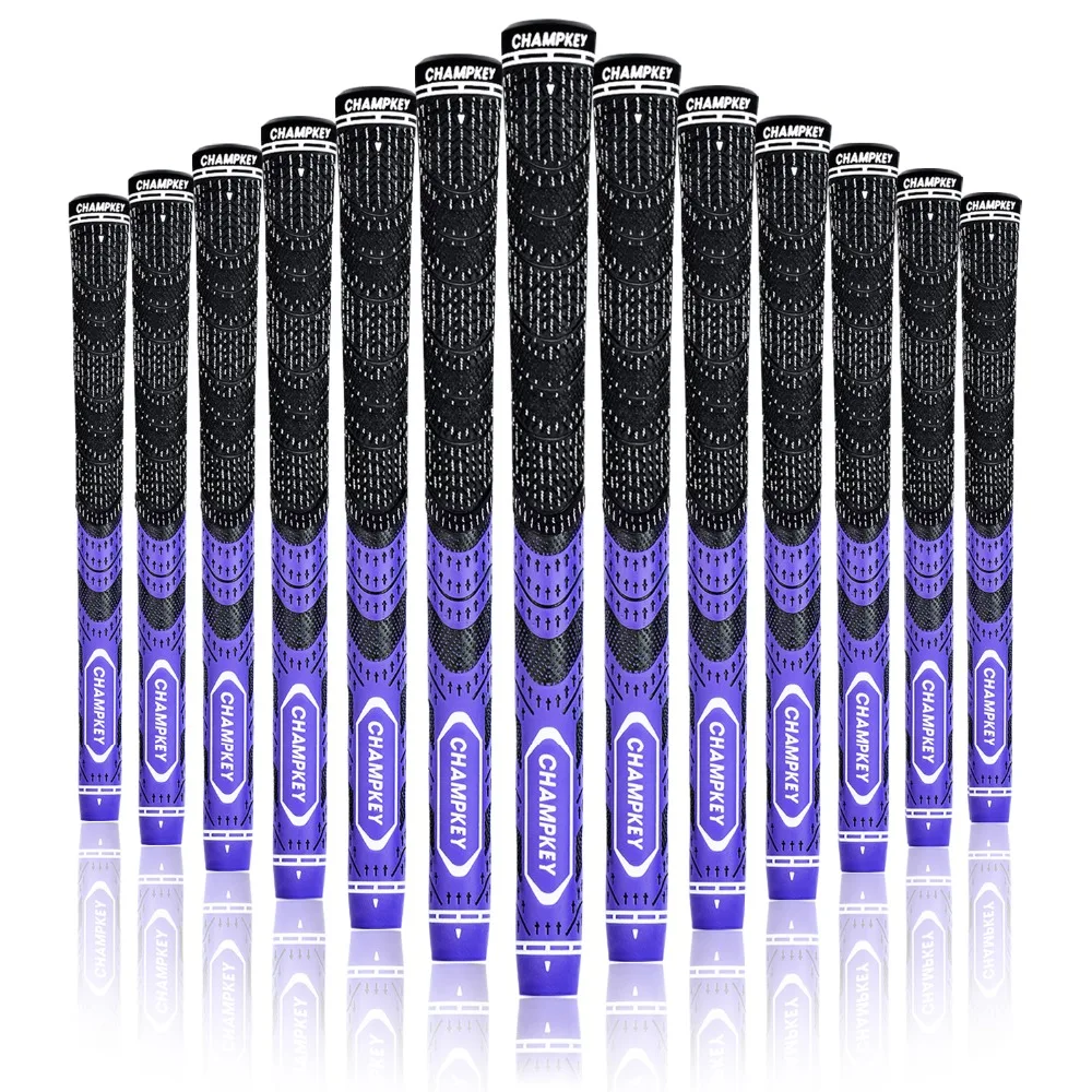 Champkey MCS клюшки для гольфа 10x многосоставные стандартные клюшки для клюшек для гольфа 10 цветов шнуровые резиновые ручки