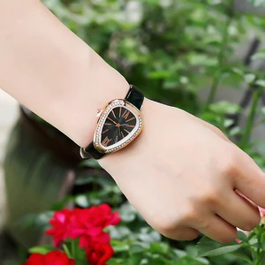 Женские Роскошные Кварцевые часы с имитацией змеи BGG, Брендовые женские повседневные наручные часы с кожаным ремешком, женские часы, часы Relojes