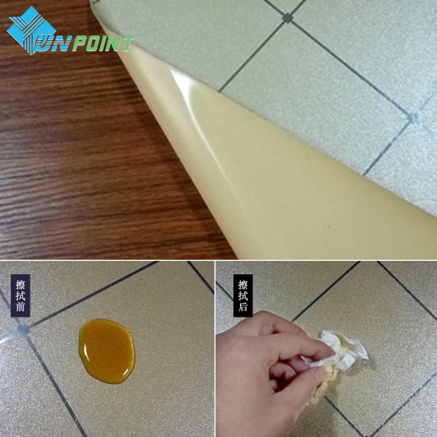 60cm pvc thicken golden paint kitchen wall stickers cabinet tabletop cooktop high temperature self adhesive waterproof wallpaper free global shipping