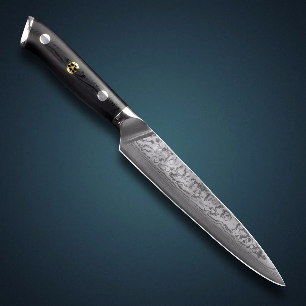 67 слоев 4 шт. японский VG10 Дамасская сталь шеф-повара/Santoku набор кухонных ножей для нарезки овощей Ножи с мозаичной заклепкой