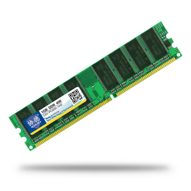 Оптовая продажа ОЗУ Xiede DDR 400 / PC3200 PC2700 1 ГБ для настольного ПК Память совместимая с