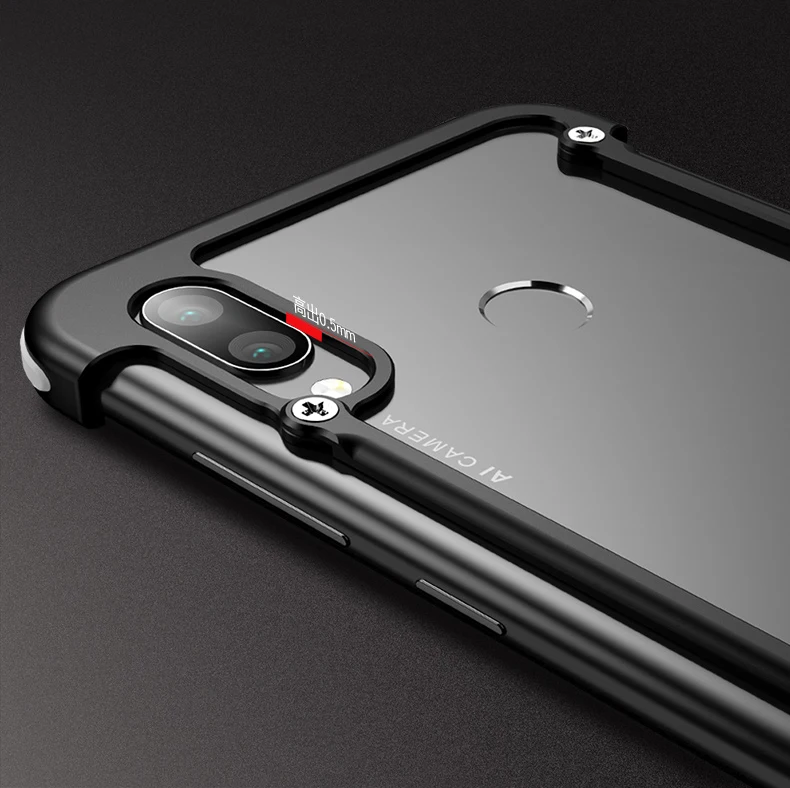 Oatsbasf Алюминиевый металлический бампер чехол для huawei Honor Play модная Роскошная подушка безопасности Защита от падения Чехол Honor Play бампер