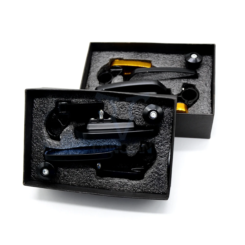 Для 7/8 &quotпара мотоцикл универсальная ручка бар конец Зеркало заднего вида ЧПУ