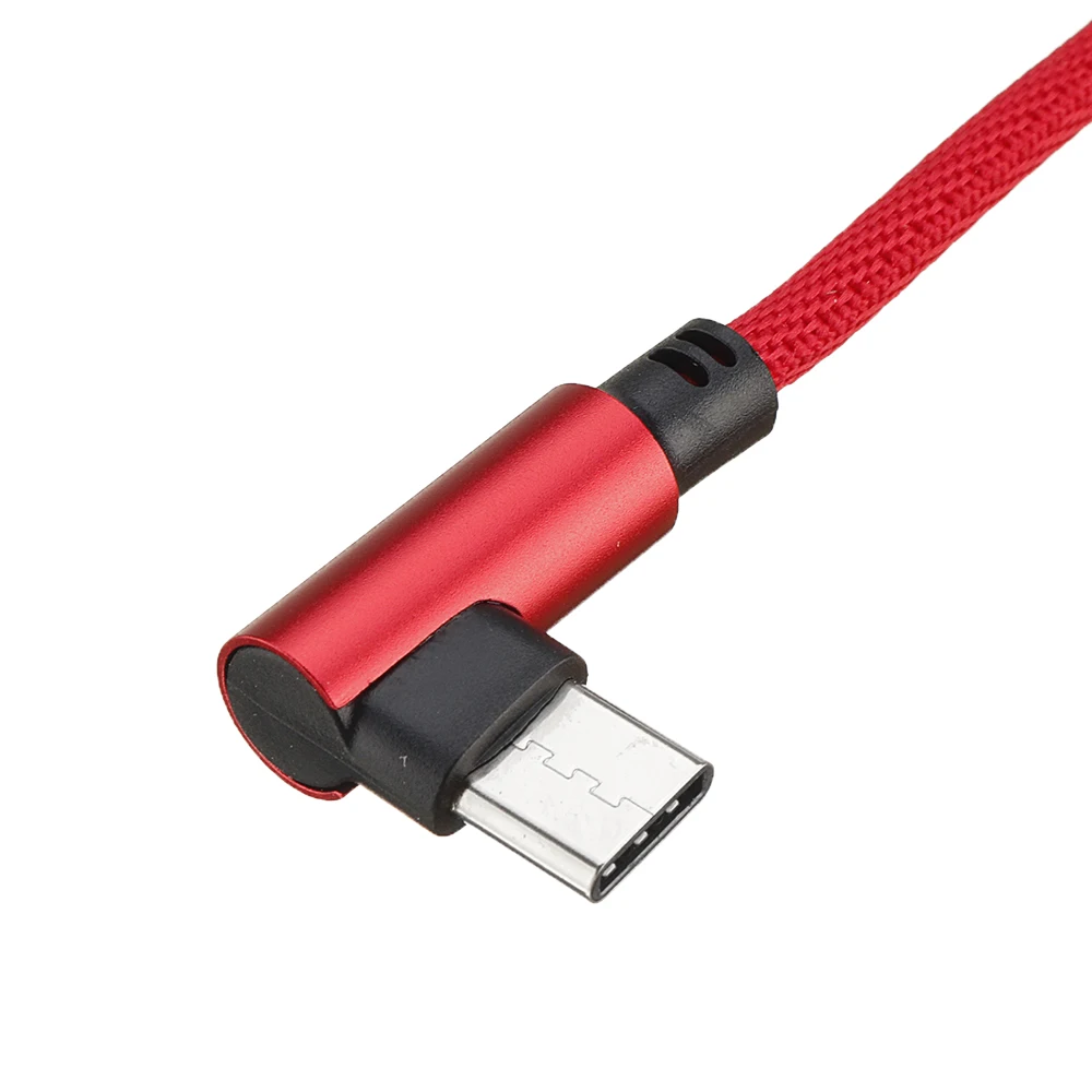 2M 90 Degree 2.4A Charging Data Cable Type C Micro USB Nylon Braided For Samsung SONY/Smartphone Tablet | Электроника