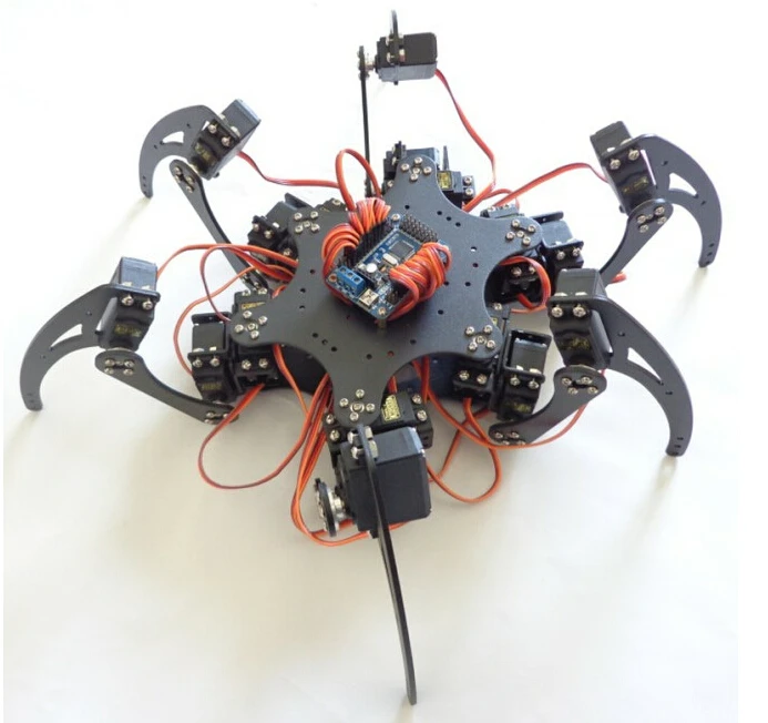 

18DOF Aluminium Hexapod Robotic Spider Six Legs Robot Frame Kit F17328