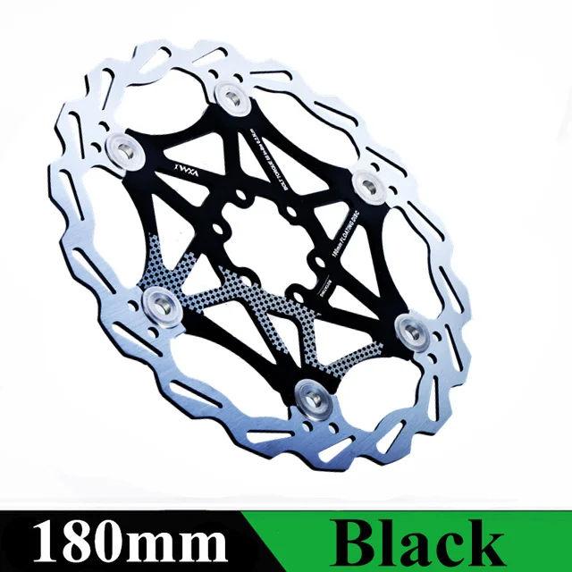 VXM 180mm Black Vxm Велосипеды Дисковый Тормоз MTB DH тормоза поплавок плавающей диски 160 мм/180 мм/203 мм hydreaulic тормозных колодок поплавок роторов Запчасти для велосипеда - Цвет: VXM 180mm Black