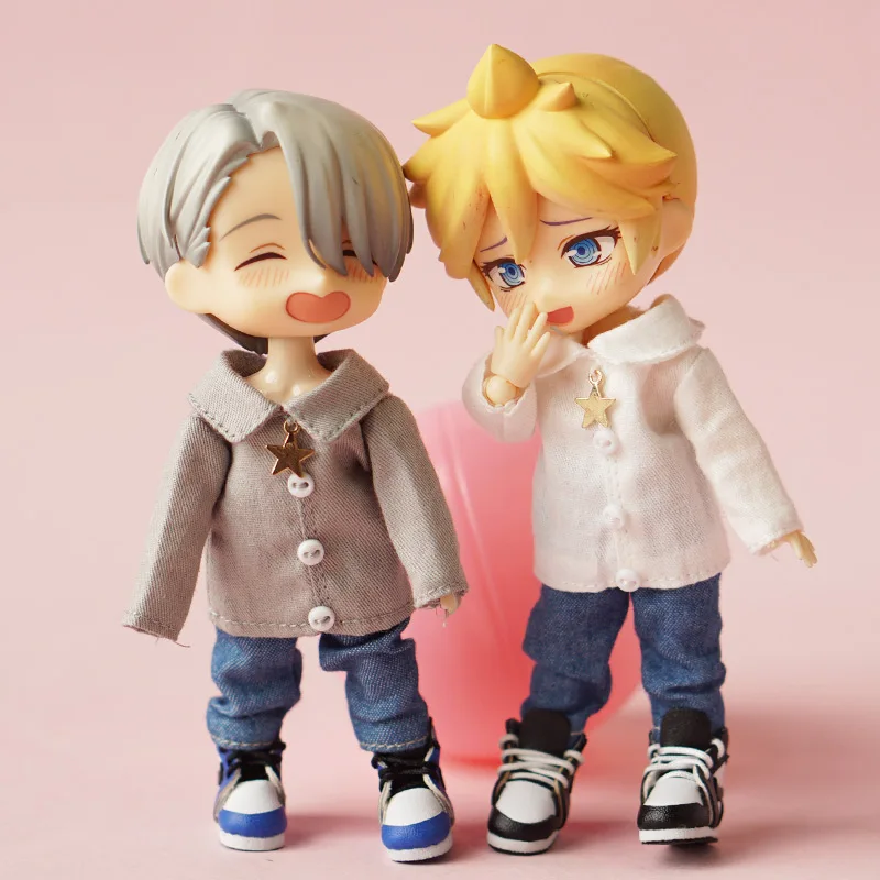 Ob11 рубашка с куклами футболка с длинными рукавами, рубашка с 1/12 BJD, детская одежда красивый узел, Свинка GSC, аксессуары 9(только топ