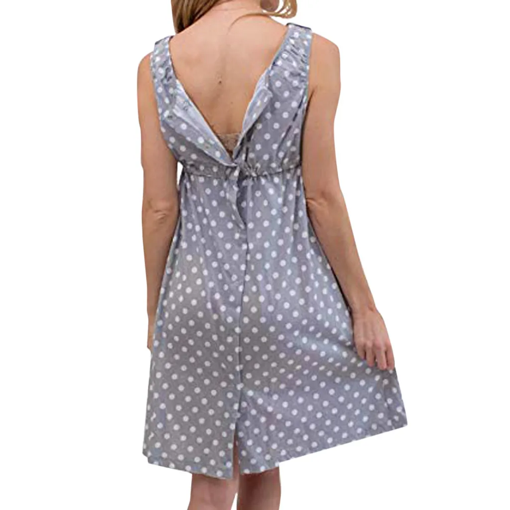 Новинка 2019 модная ночная рубашка для беременных и кормящих детей летние платья