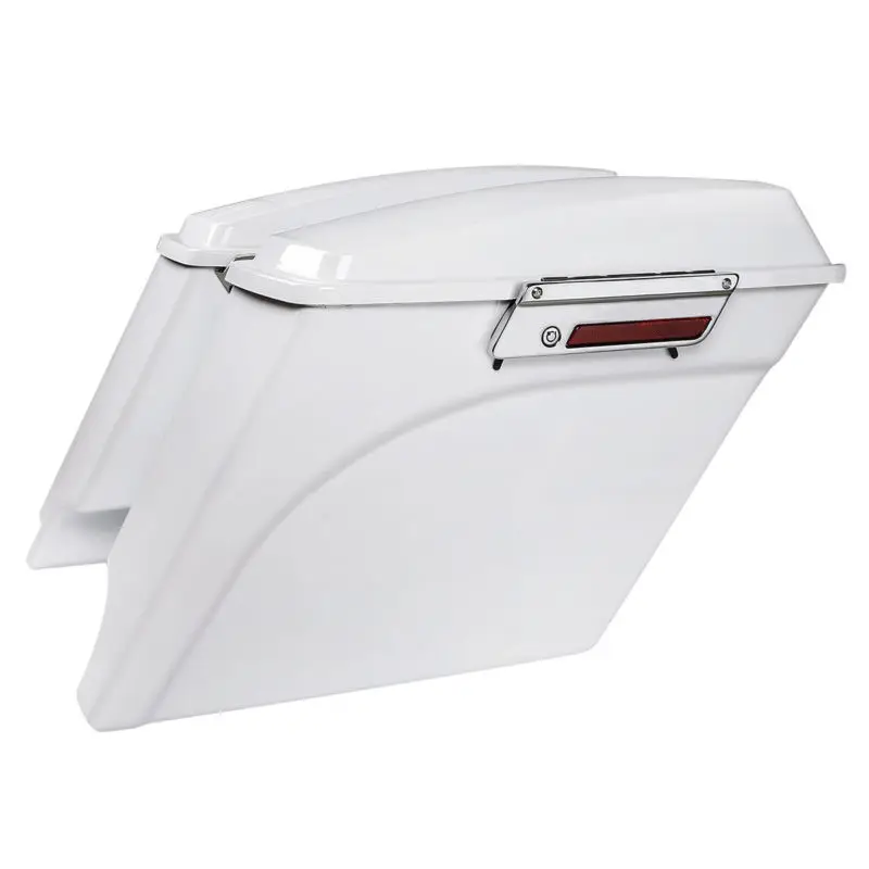 5 &quotрастянутые седла сумки + крышки с защелкой для Harley 1993-13 Touring Road King Electra Glide FLHR FLTR