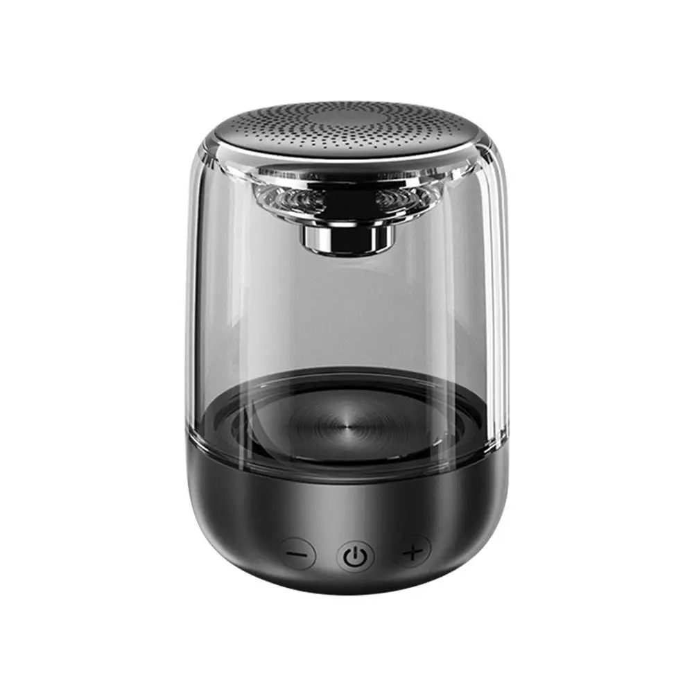 Модный C7 Bluetooth 5 0 динамик прозрачный светодиодный светящийся сабвуфер TWS 6D Surround HIFI