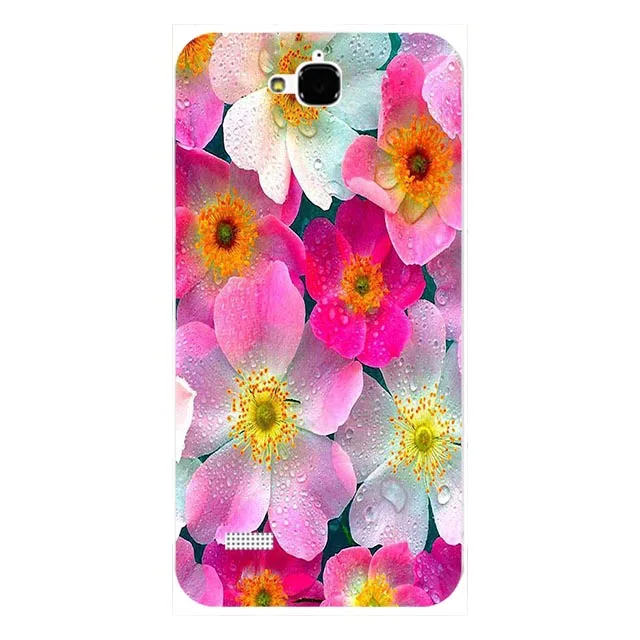 L166 Чехол для huawei Honor 3C Lite/Honor 3C Play/Honor Holly Hol-U19, силиконовый чехол с цветочным принтом, милый чехол для телефона с рисунком в виде животного - Цвет: L166