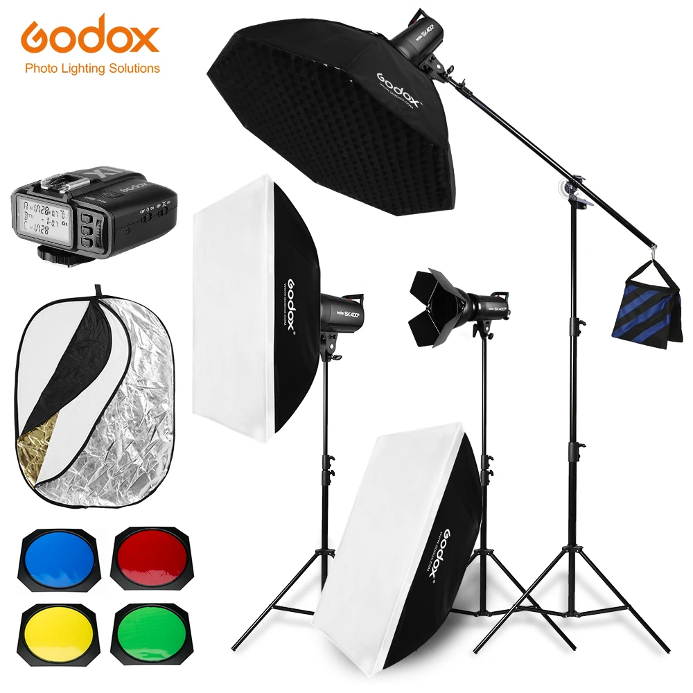 1200 Вт Godox SK400 II SK400II 3x400W фотостудийная вспышка светильник ing софтбокс стенд штанга