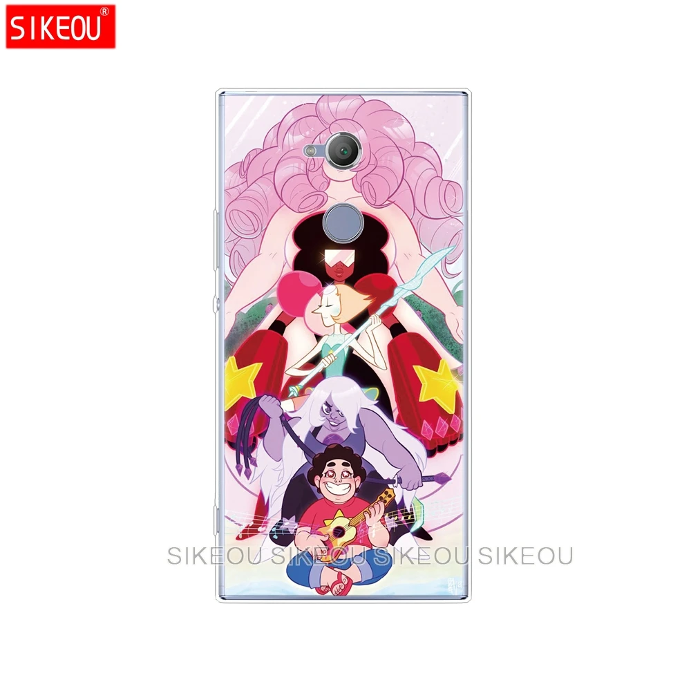 Силиконовый чехол для телефона sony xperia XA1 XA2 ULTRA PLUS L1 L2 XZ1 XZ2 compact XZ PREMIUM crystal gems steven