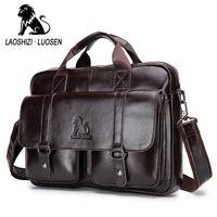 business messenger bag genuine leather men shoulder bag vintage male casual totes handbag cowhide crossbody bag men