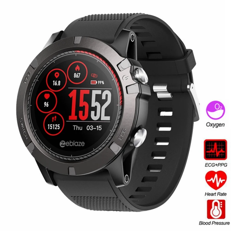 Zeblaze VIBE 3 PRO цветной сенсорный дисплей спортивные умные часы сердечного ритма IP67