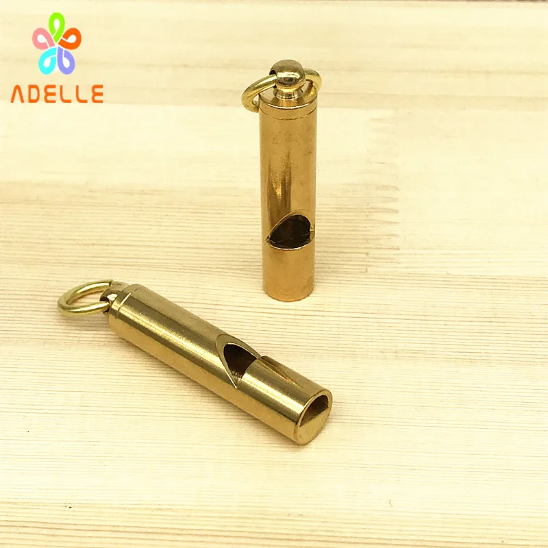 Свисток ручной работы из твердой латуни с раздельным кольцом 5 шт.|solid brass split