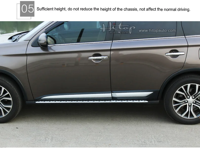 Беговая доска ножная педаль боковой шаг nerf бар для Mitsubishi Outlander 2013-, CXK подлинный, полный возврат, если не может выдержать 4 человек