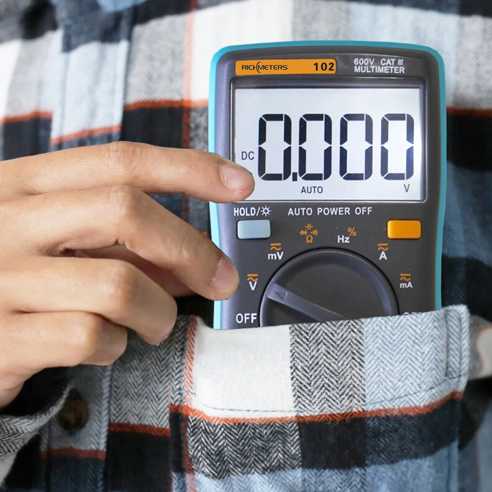 Цифровой мультиметр RICHMETERS RM102 Измеритель постоянного и переменного тока